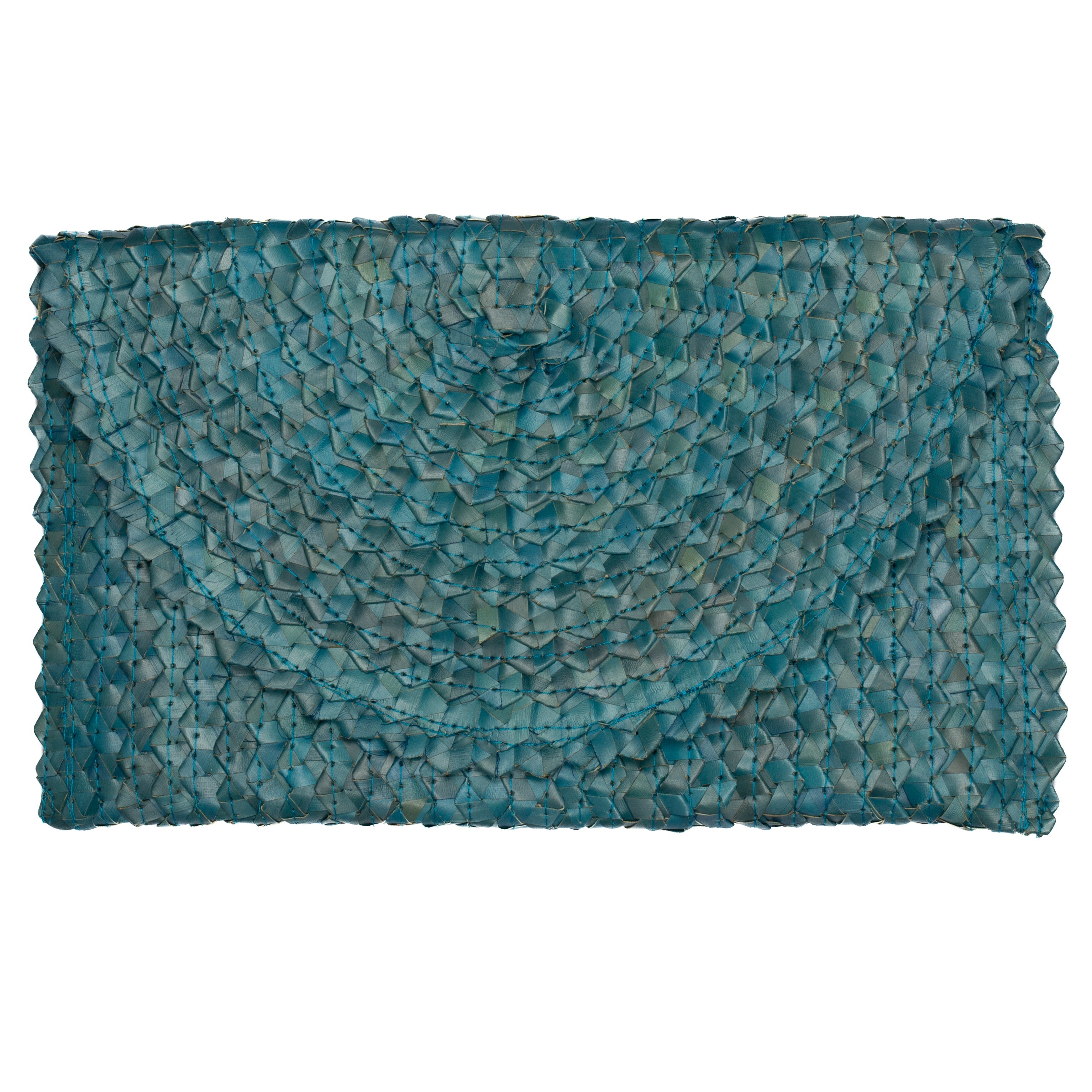 Pandan Leaf Clutch Purse - Blue - Shopthatapp.ca
