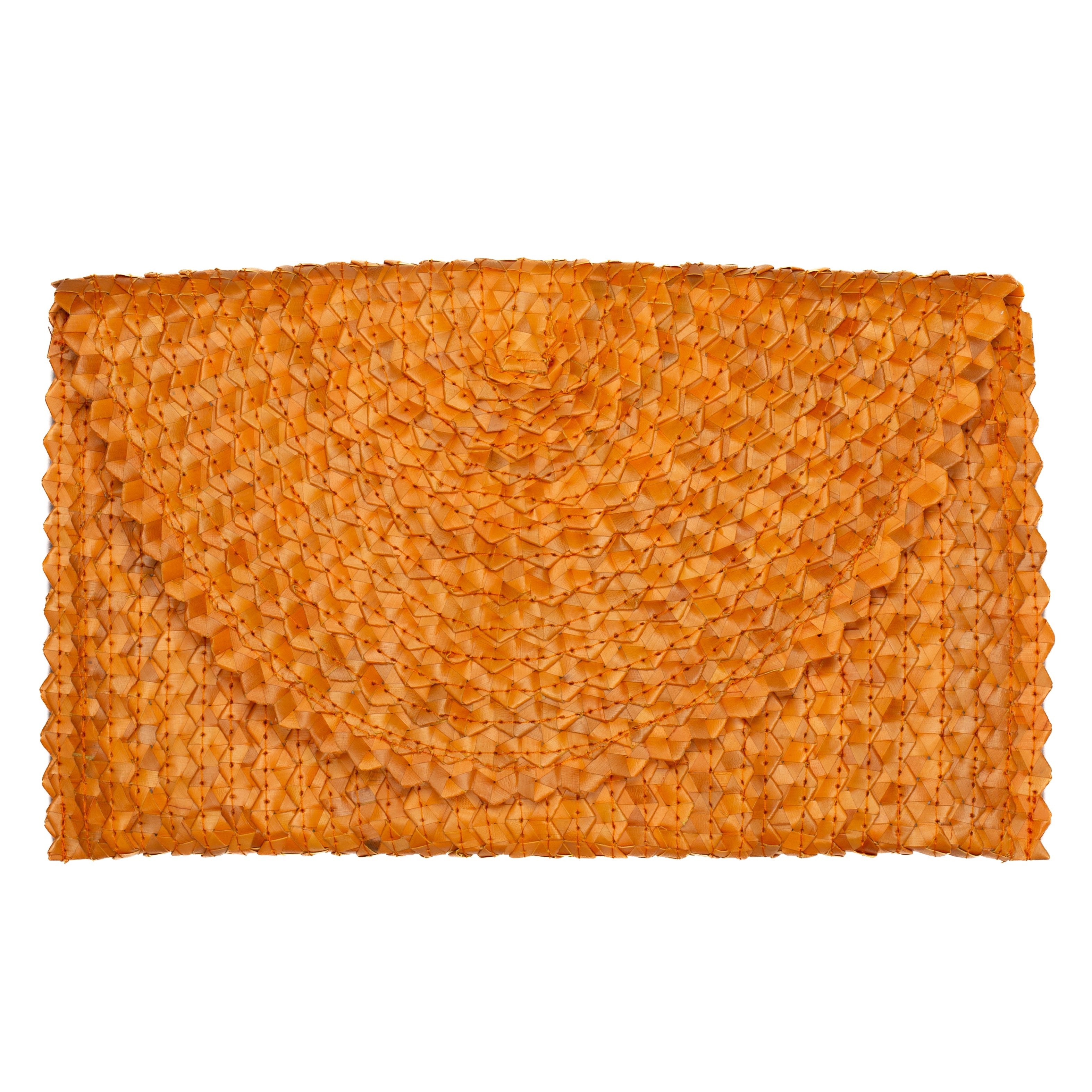 Pandan Leaf Clutch Purse - Orange - Shopthatapp.ca