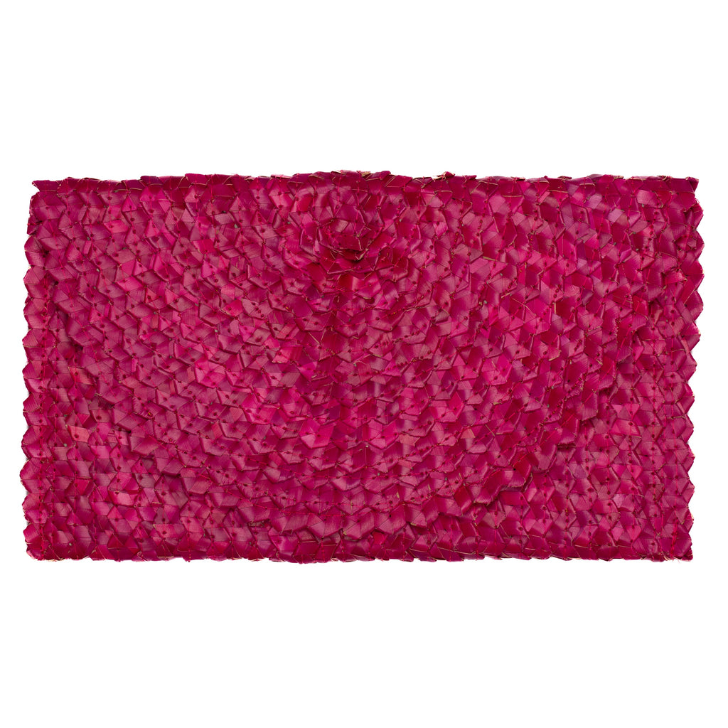Pandan Leaf Clutch Purse - Pink - Shopthatapp.ca