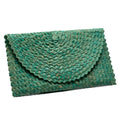 Pandan Leaf Clutch Purse - Teal - Shopthatapp.ca