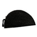 Pandan Leaf Clutch Purse - Black Half Moon Design - Shopthatapp.ca