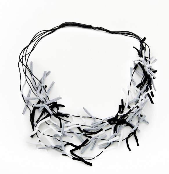 Multi Color Fabric Tie Necklace for a Stylish Statement - Shopthatapp.ca