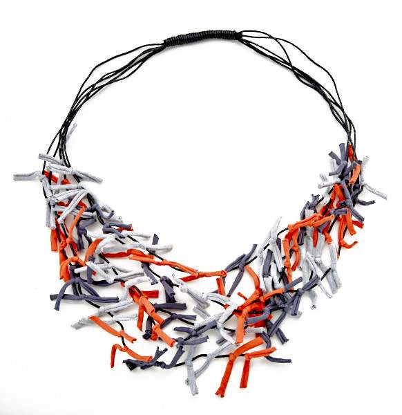 Multi Color Fabric Tie Necklace for a Stylish Statement - Shopthatapp.ca