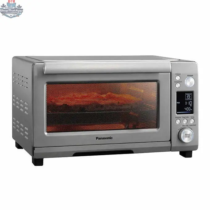 Refurbished Panasonic convection toaster oven with digital controls, compact 0.9 cu ft size, from Home Essentials Outlet.