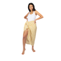 Geometric Print Yellow Sarong for Trendy Summer Style - Shopthatapp.ca