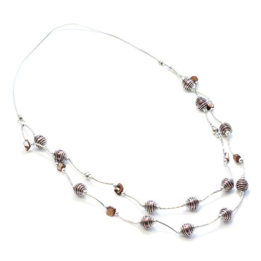 Wrapped Pearl Bead Necklace - Shopthatapp.ca