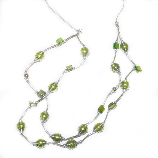 Wrapped Pearl Bead Necklace - Shopthatapp.ca
