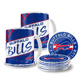 Buffalo Bills Mug & Coaster Set - 2 Pack 15oz Mugs | 8 Pack Coasters - Www.Shopthatapp.ca