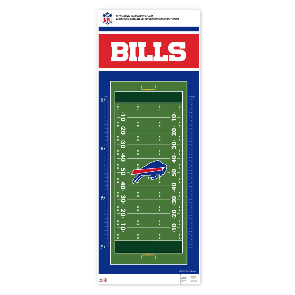 Buffalo Bills Decal - 24" x 60" Growth Chart - Www.Shopthatapp.ca