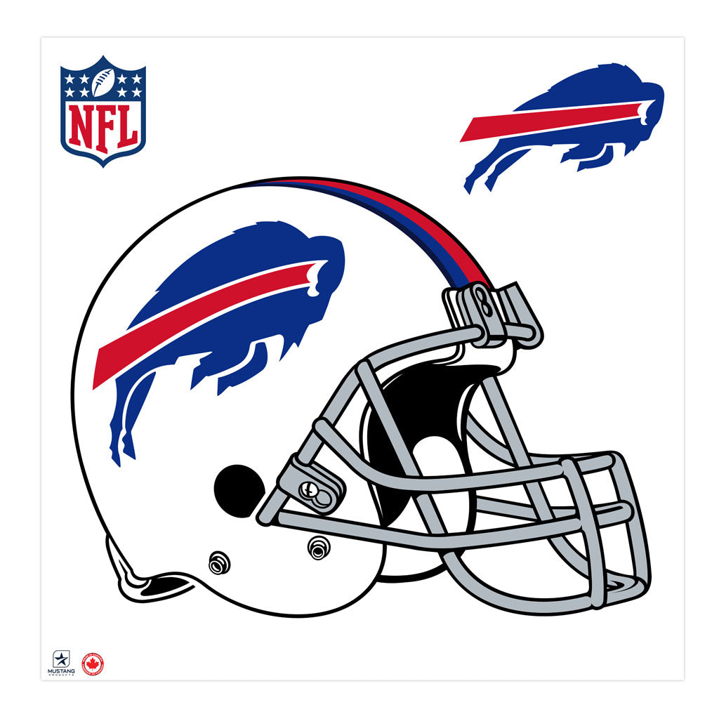 Buffalo Bills Decal - 36" x 36" Helmet - Www.Shopthatapp.ca
