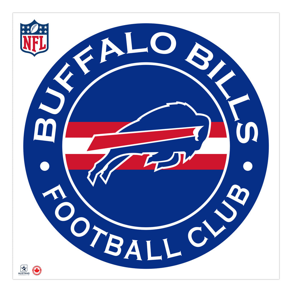 Buffalo Bills Decal | Stripe Design 36" x 36" - Www.Shopthatapp.ca