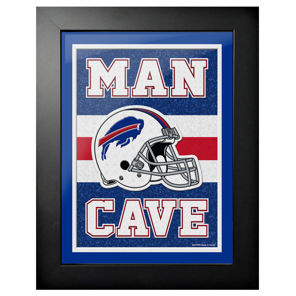 Buffalo Bills Art - 12" x 16" Man Cave Frame - Www.Shopthatapp.ca