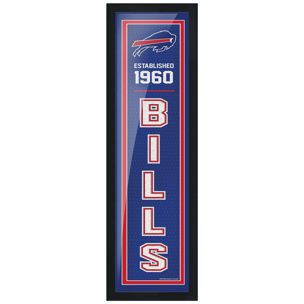 Buffalo Bills Art - 6" x 22" Established Frame - Www.Shopthatapp.ca