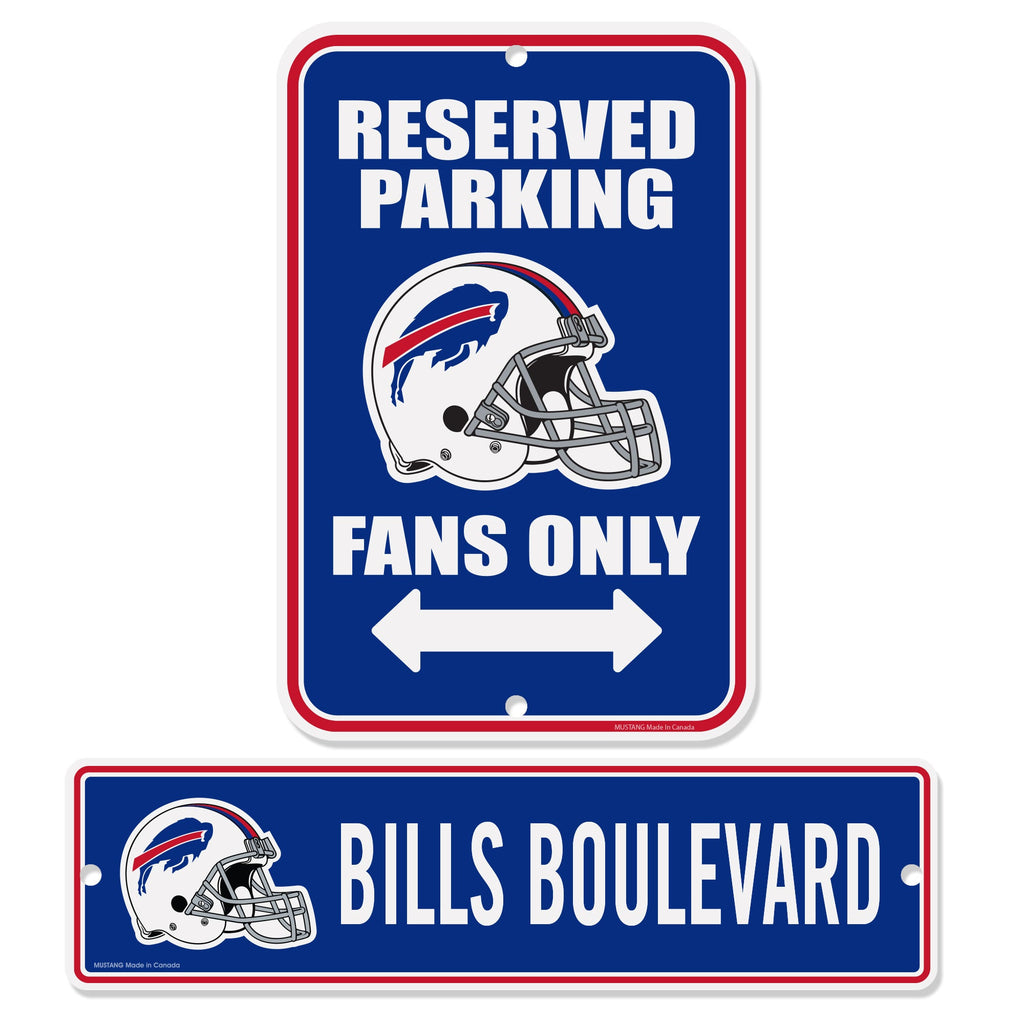 Buffalo Bills Signs - 2 Pack Parking & Street Set - Www.Shopthatapp.ca