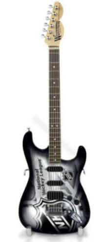 NHL Logo 10“ Collectible Mini Guitar - Www.Shopthatapp.ca