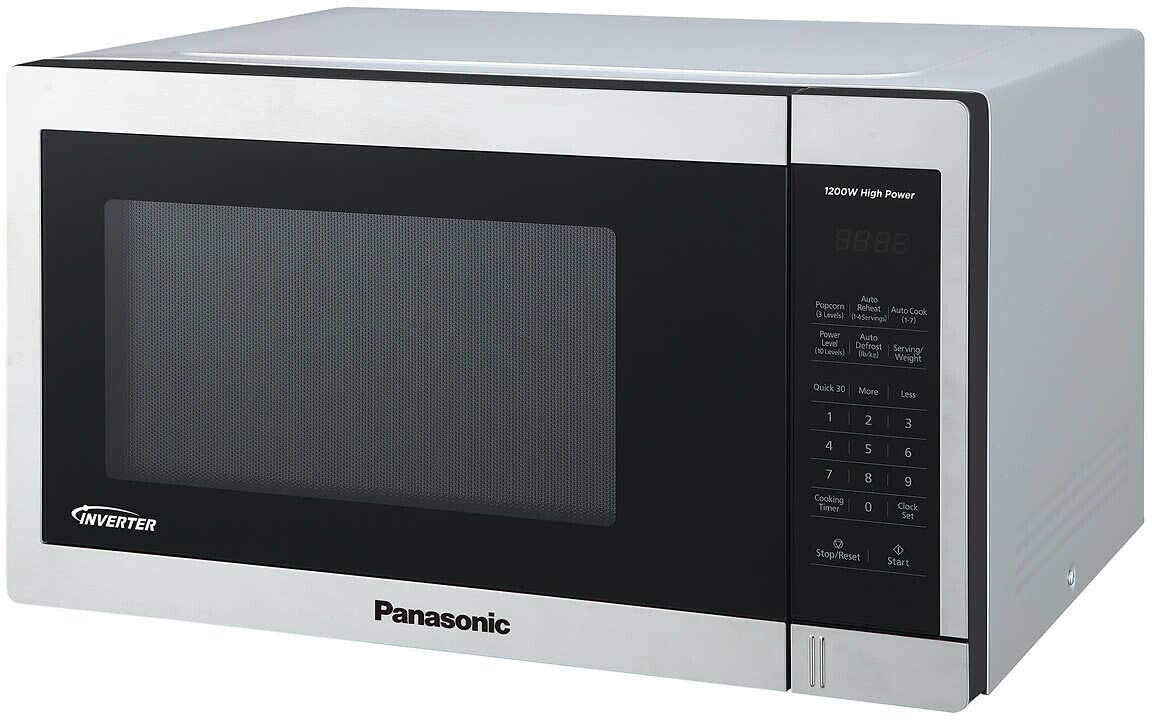 PANASONIC 1.3 CU FT Stainless Steel Genius Microwave - Refurbished with Home Essentials warranty - NN-SC678S - Shopthatapp.ca