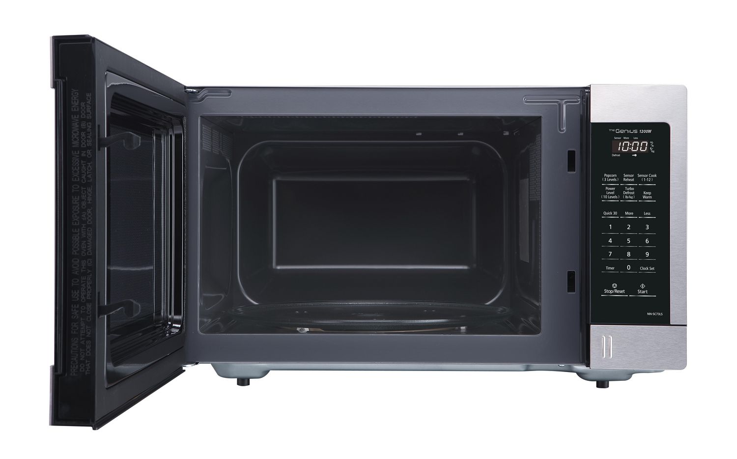 PANASONIC NNST77LS 1.6CU FT Stainless Steel Genius Microwave - Refurbished with Home Essentials warranty - Shopthatapp.ca