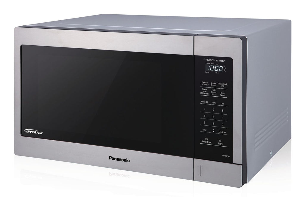 PANASONIC NNST77LS 1.6CU FT Stainless Steel Genius Microwave - Refurbished with Home Essentials warranty - Shopthatapp.ca