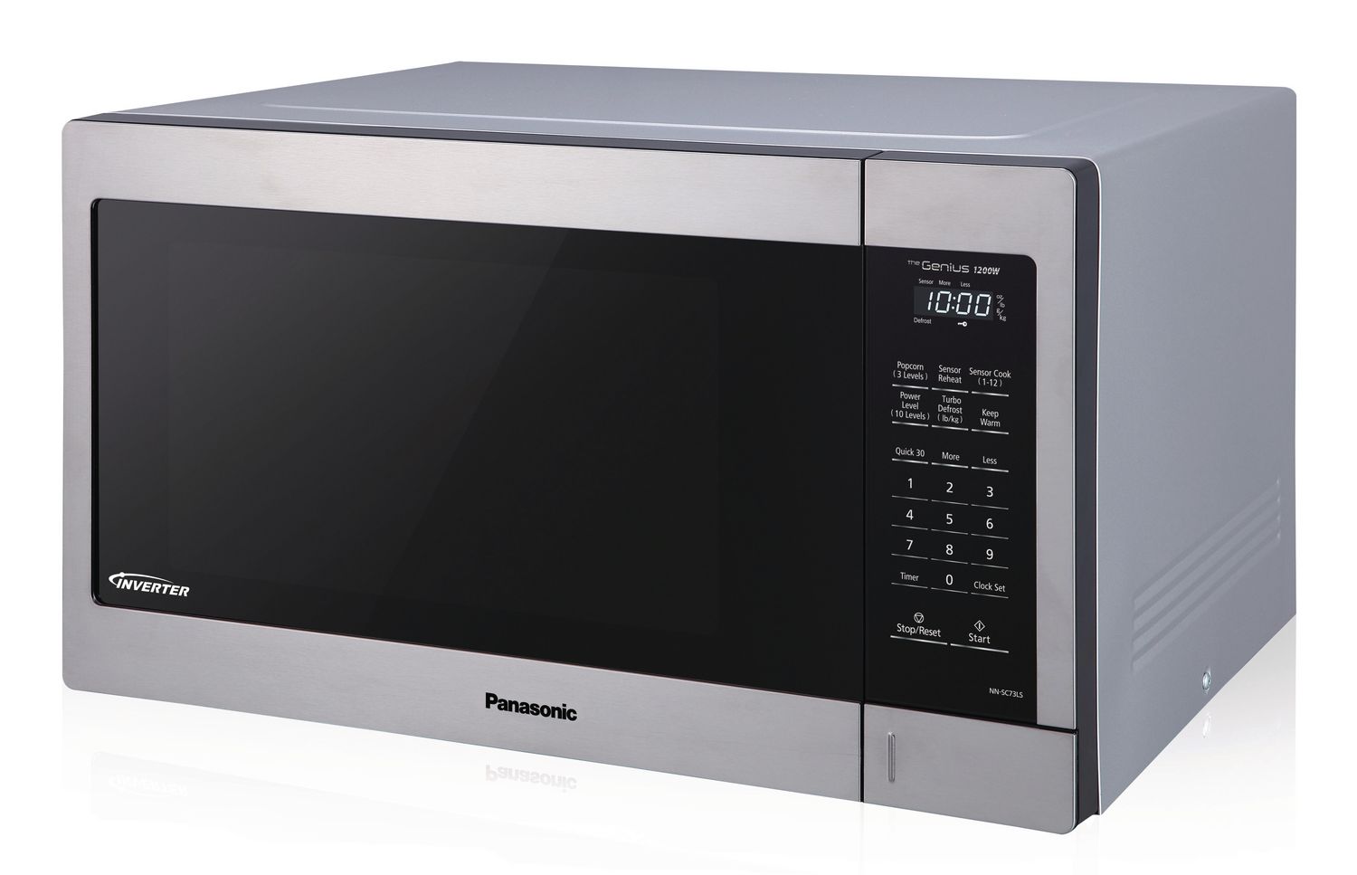 PANASONIC NNST77LS 1.6CU FT Stainless Steel Genius Microwave - Refurbished with Home Essentials warranty - Shopthatapp.ca