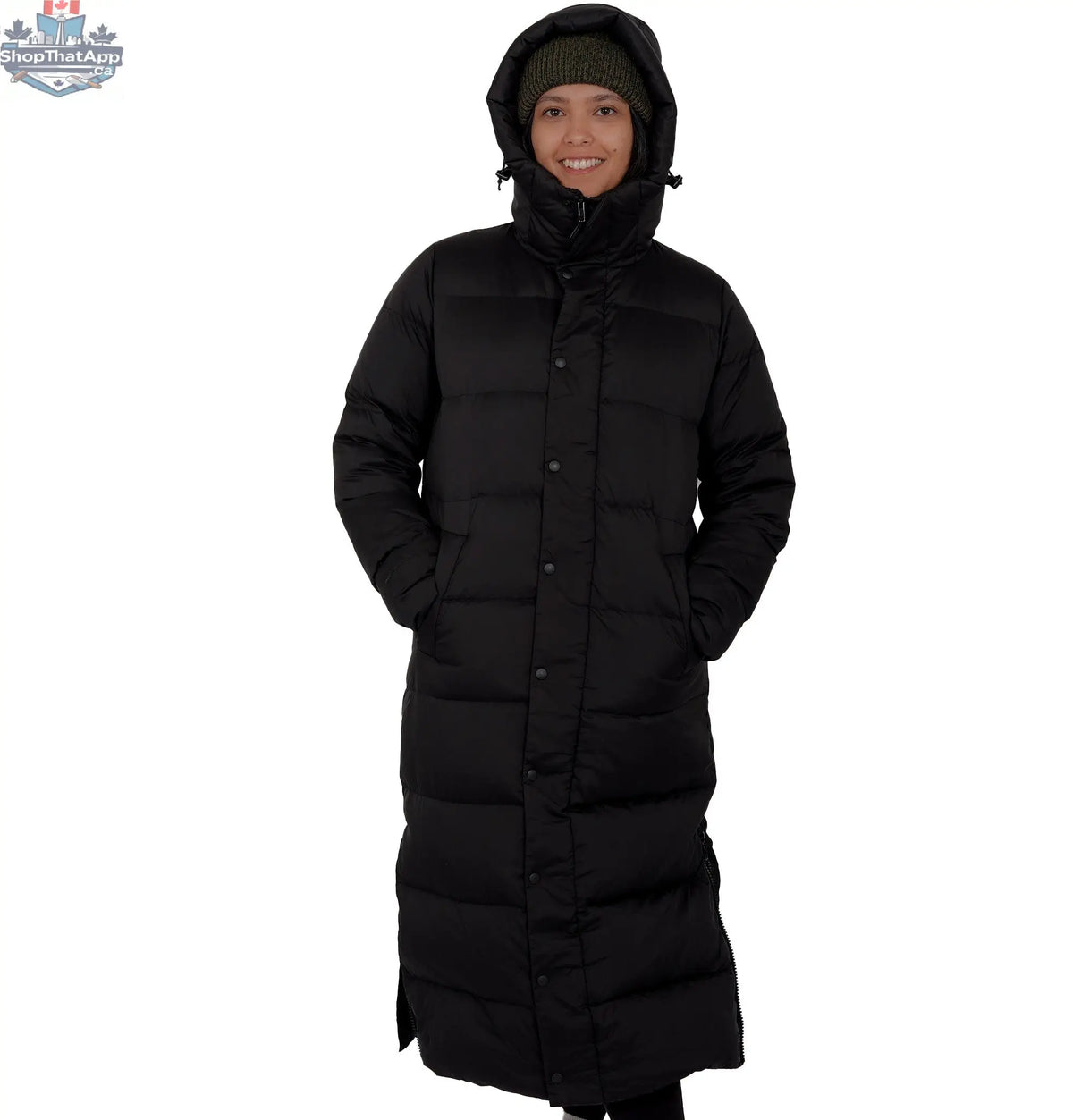 Northern Sun Pantone puffer down jacket, stylish and warm, featuring a quilted design with a high collar and down filling.