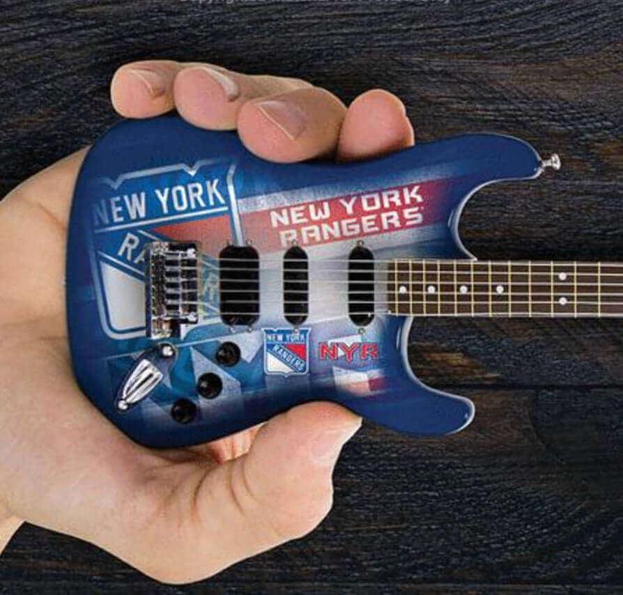 New York Rangers 10“ Collectible Mini Guitar - Www.Shopthatapp.ca