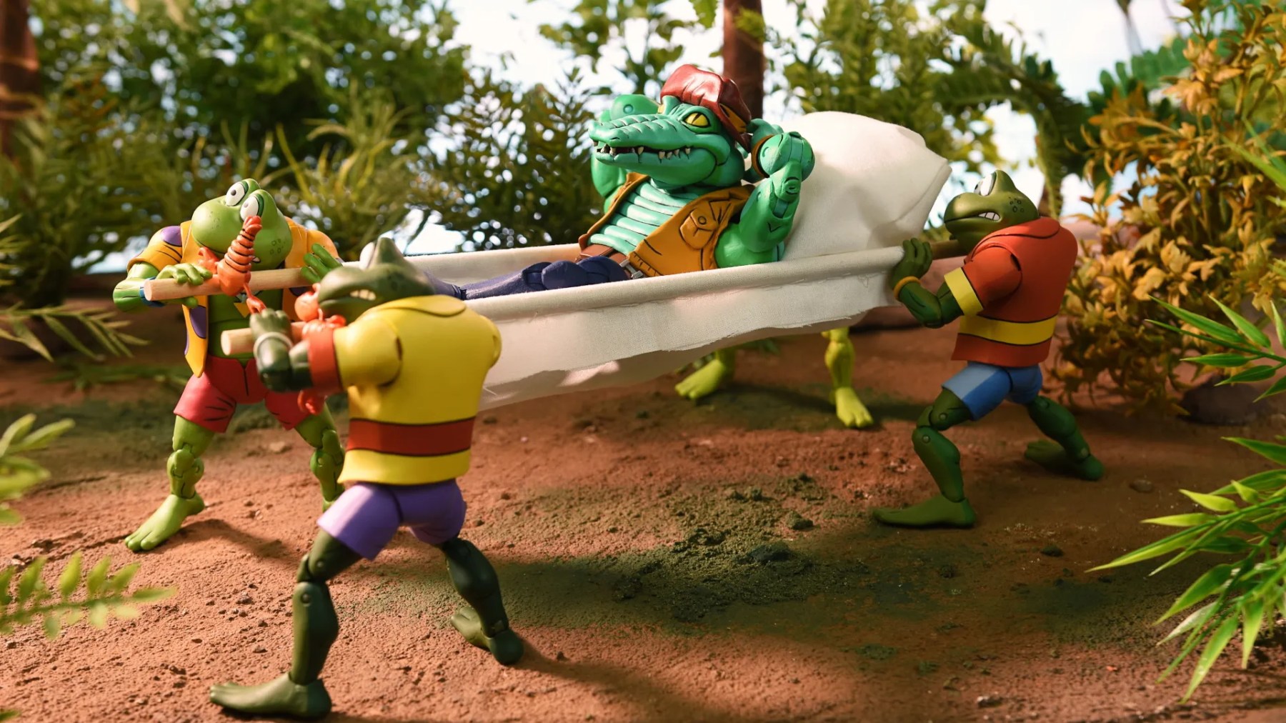 Teenage Mutant Ninja Turtles (Cartoon) - 7" Scale Action Figure - Napoleon & Atilla Frog 2 pack ( substandard packaging ) - Www.Shopthatapp.ca