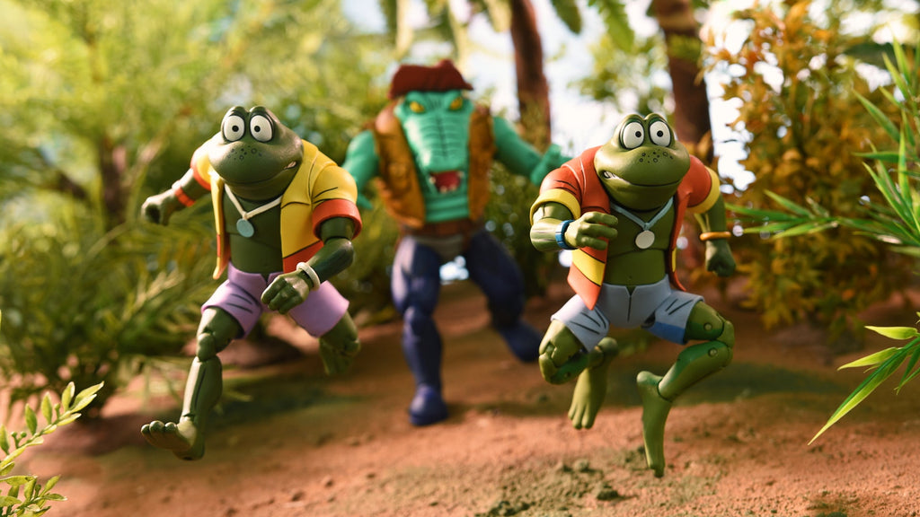 Teenage Mutant Ninja Turtles (Cartoon) - 7" Scale Action Figure - Napoleon & Atilla Frog 2 pack ( substandard packaging ) - Www.Shopthatapp.ca