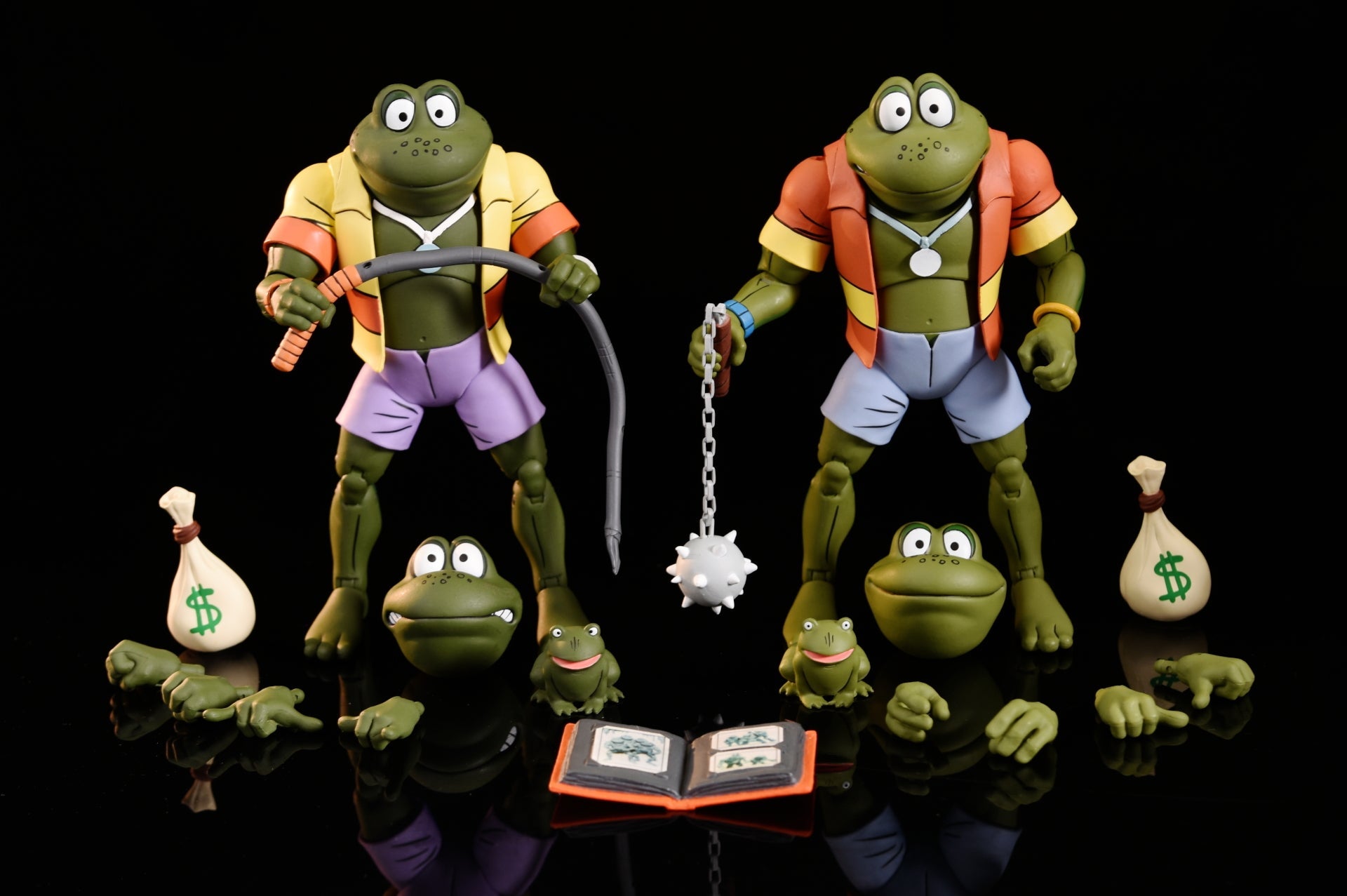 Teenage Mutant Ninja Turtles (Cartoon) - 7" Scale Action Figure - Napoleon & Atilla Frog 2 pack ( substandard packaging ) - Www.Shopthatapp.ca