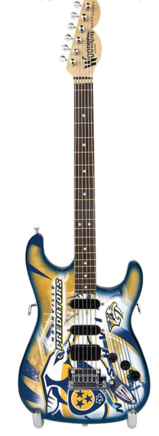 Nashville Predators 10“ Collectible Mini Guitar - Www.Shopthatapp.ca
