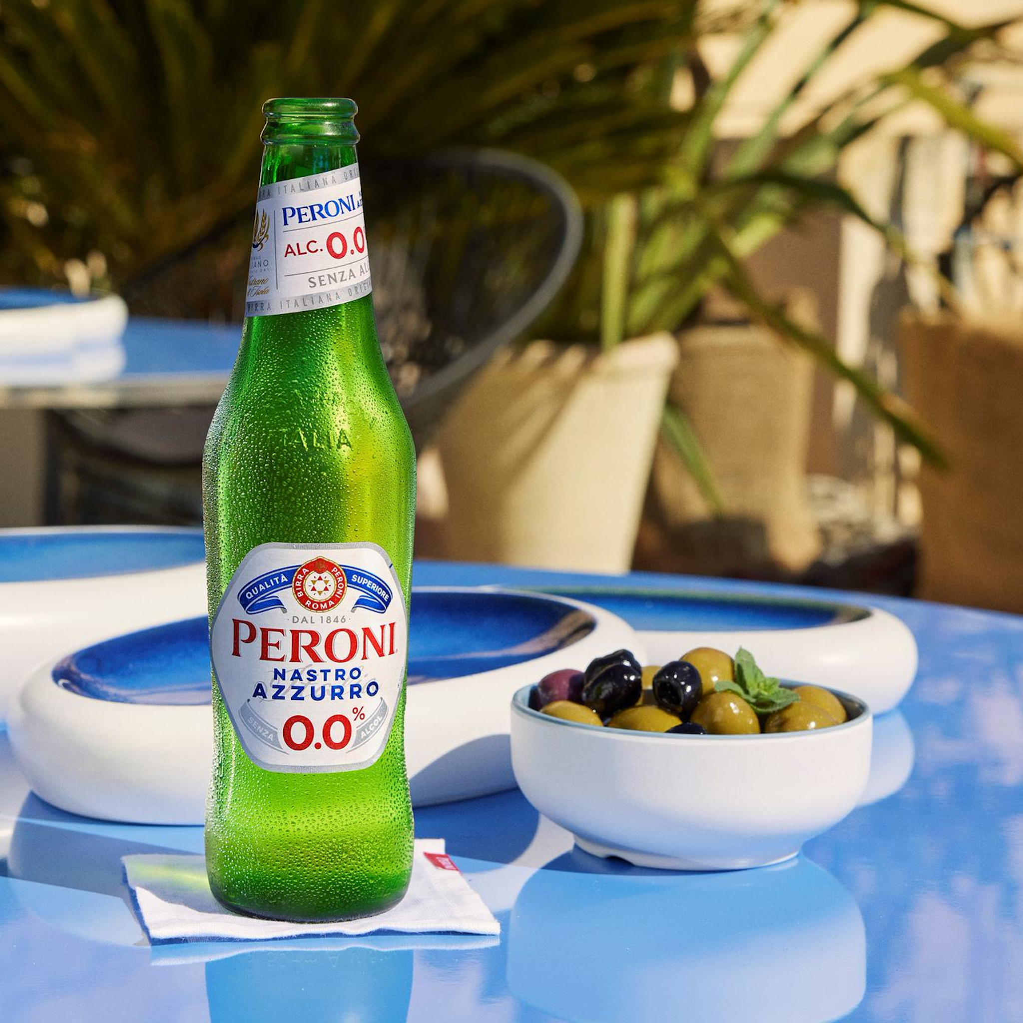 Peroni Nastro Azzuro Alcohol-Free - Refreshing Non-Alcoholic Beer