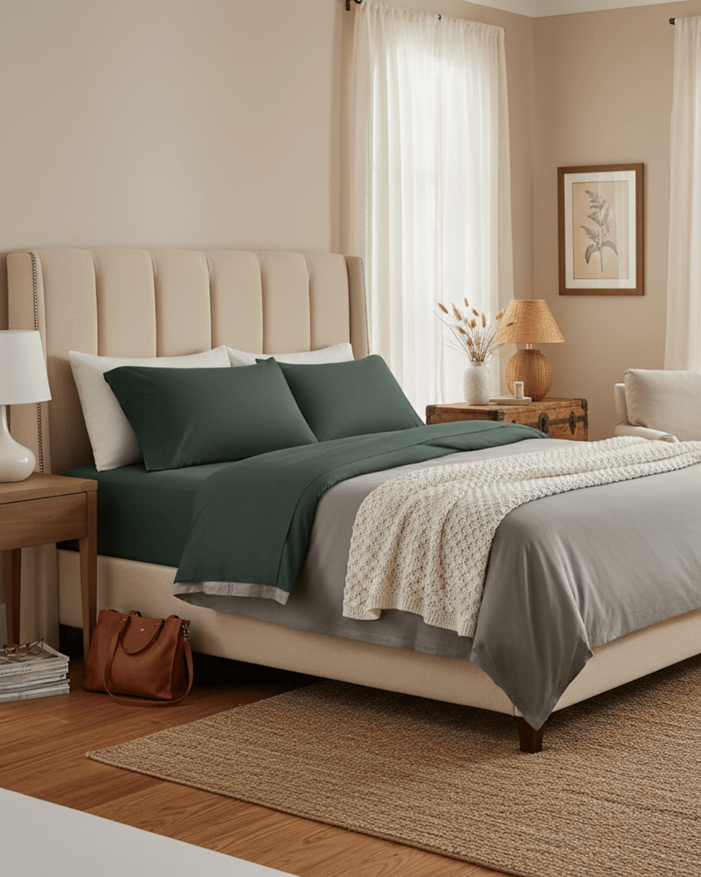 Refined Sateen Sheet Set - Luxurious Comfort for Your Bedroom - Shopthatapp.ca
