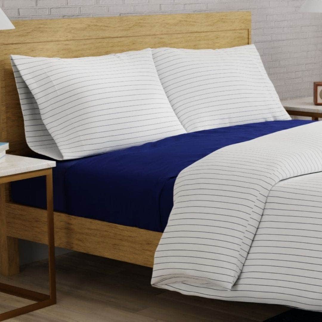 Essential Organic Percale Collection Duvet Cover & Pillowcase Set - Www.Shopthatapp.ca