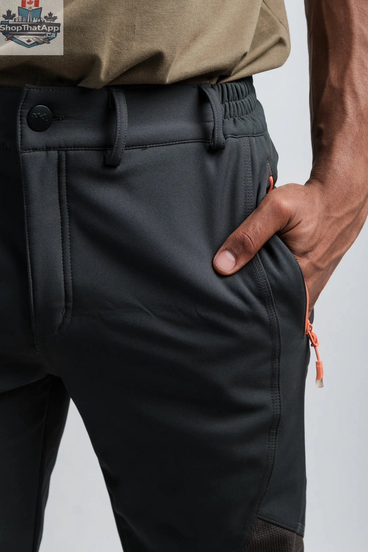 Men's Water Resistant Adventure Pants - Grey Color for All-Weather Exploration - Shopthatapp.ca