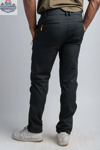 Men's Water Resistant Adventure Pants - Grey Color for All-Weather Exploration - Shopthatapp.ca