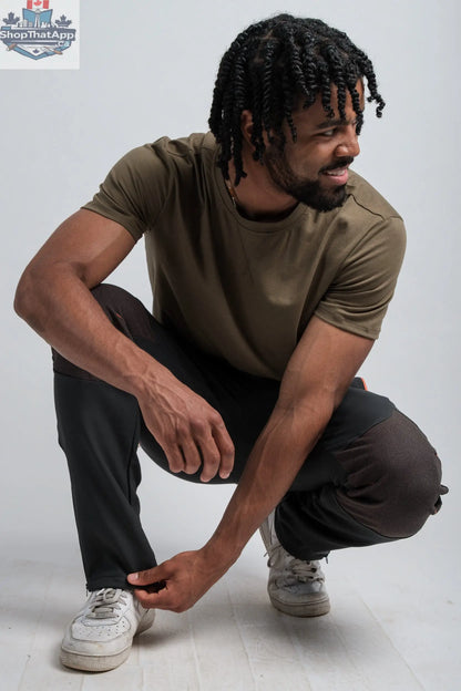Men's Water Resistant Adventure Pants - Grey Color for All-Weather Exploration - Shopthatapp.ca