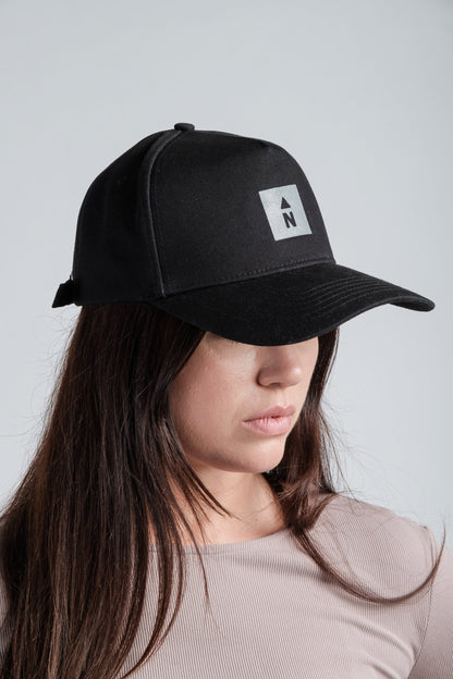 Water-Resistant Reflective Cap with "N" Logo - Shopthatapp.ca