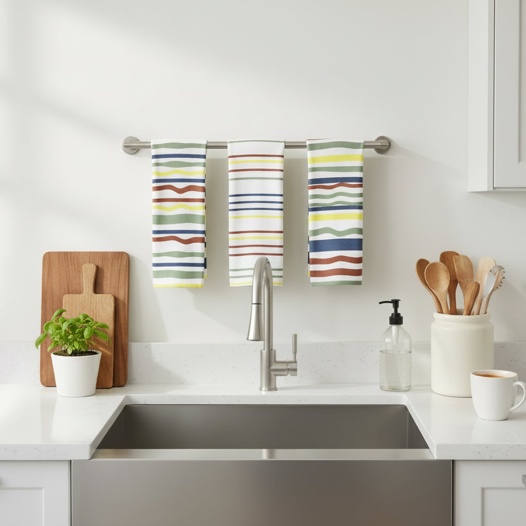 Not Straight-Creased Stripes Towels - Shopthatapp.ca
