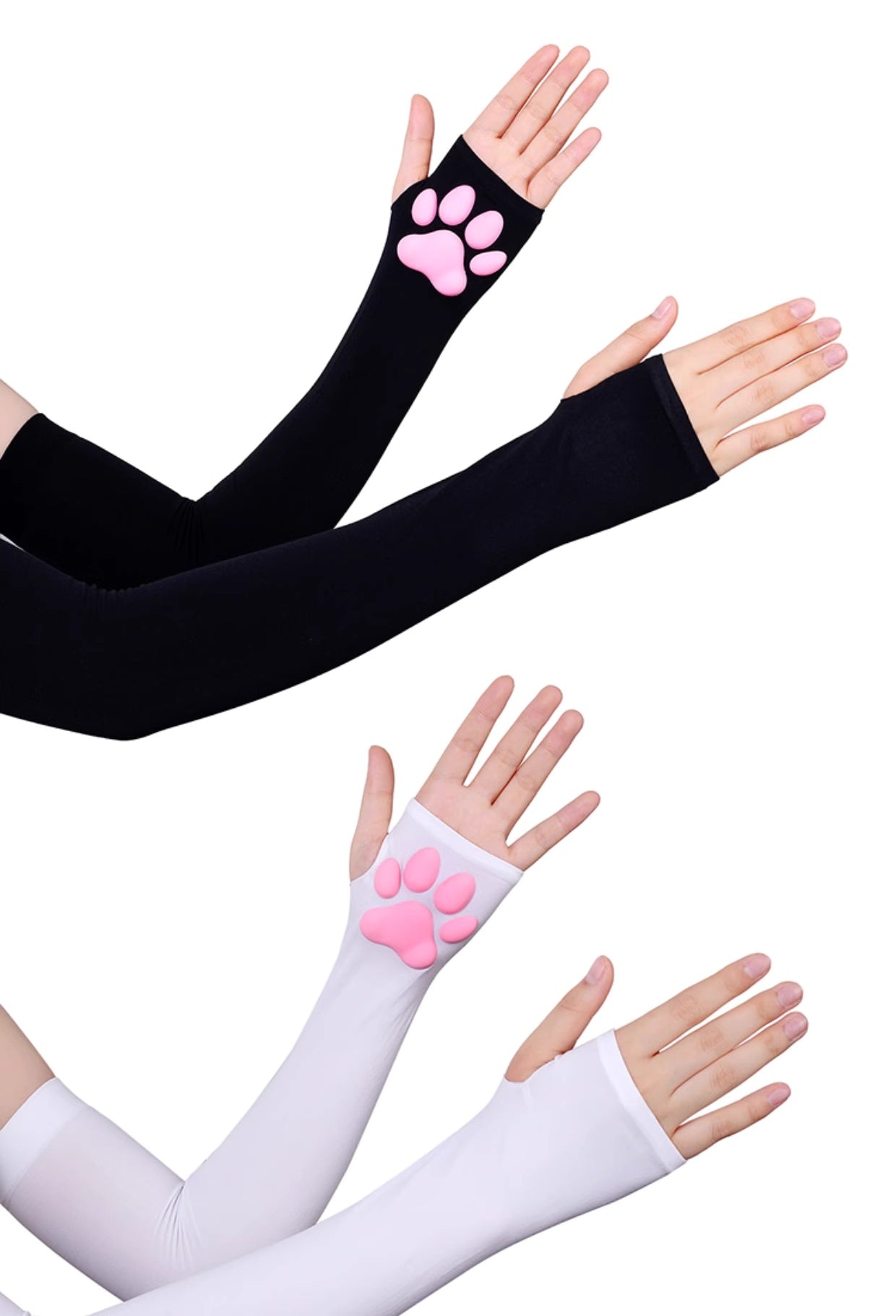 Cat Paw Sleeves with 3D Cat Paw Paddings Anime Style Velvet Cosplay Sleeves - Shopthatapp.ca