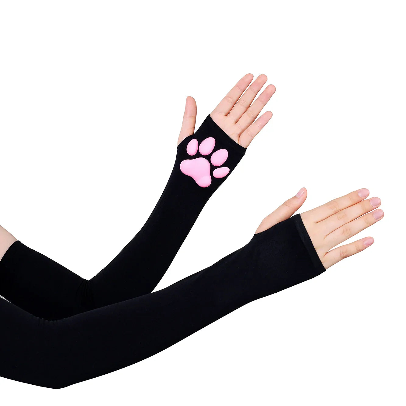 Cat Paw Sleeves with 3D Cat Paw Paddings Anime Style Velvet Cosplay Sleeves - Shopthatapp.ca