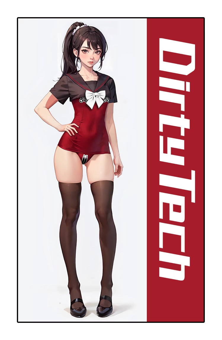 Japanese Anime Sailor Style Two-Piece Uniform Swimsuit Set with Bandage Design - Shopthatapp.ca