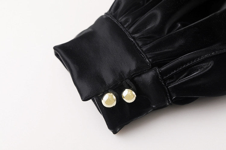 Bunny Girl Sexy Cute Costume PU Jacket Sheer Stockings Cosplay Lingerie Set - Shopthatapp.ca