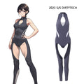 Anime Style the Grey Shark Jumpsuit Yoga Pants Full Body Sexy Fitness Active Wear - Shopthatapp.ca