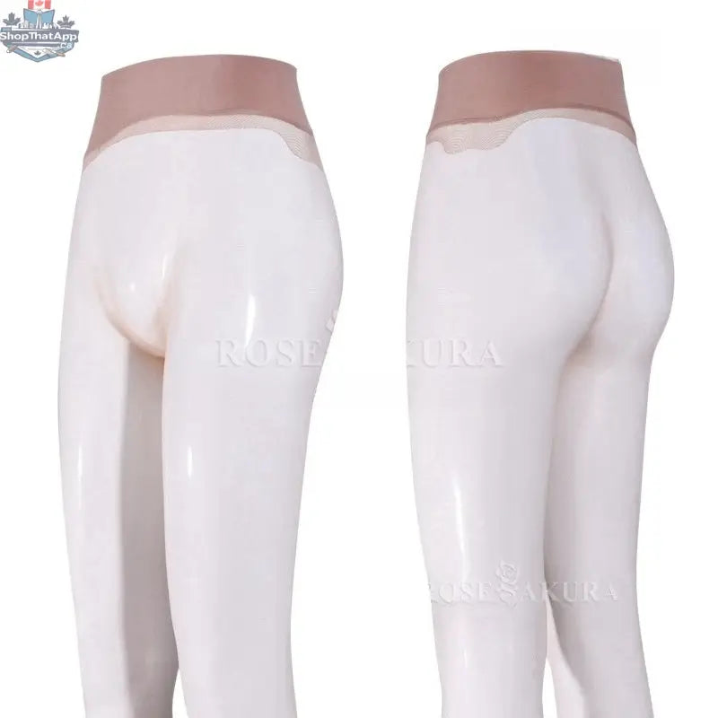 Seamless high waist matte nylon pantyhose by MRJCOS, smooth and opaque for a sleek, comfortable fit.