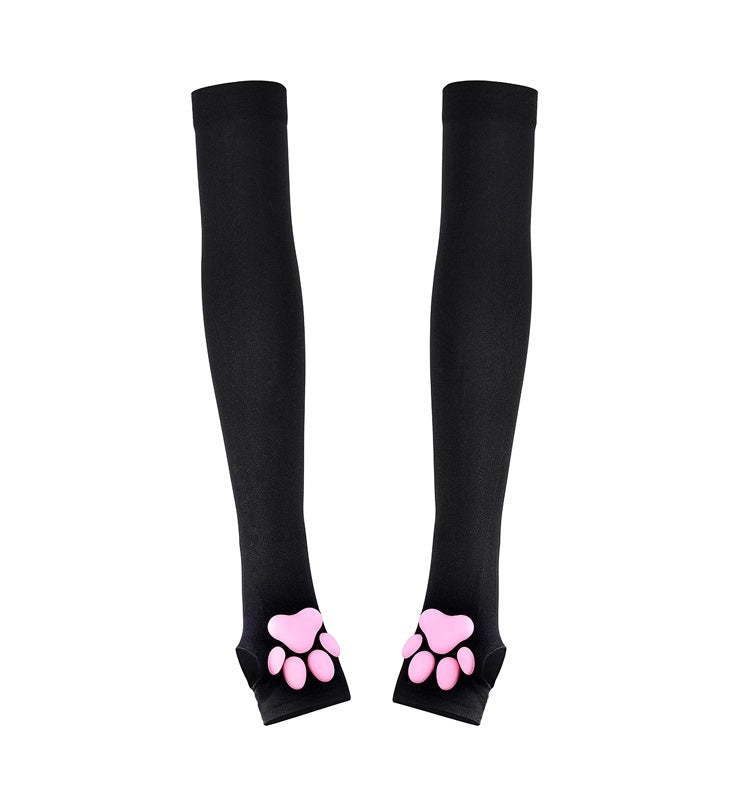 Cat Paw Sleeves with 3D Cat Paw Paddings Anime Style Velvet Cosplay Sleeves - Shopthatapp.ca