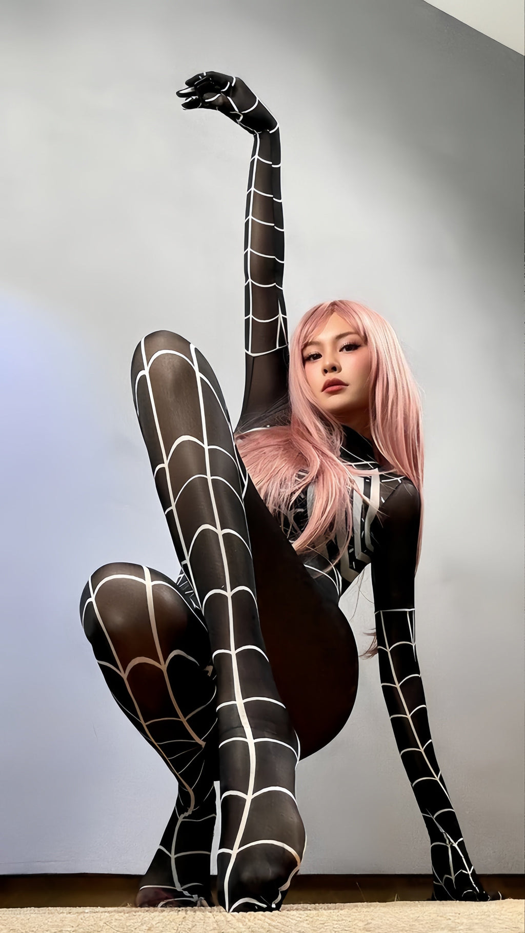 Super Hero Spider Sheer 10D Nylon Full Bodysuit Body Stocking Lingerie - Shopthatapp.ca