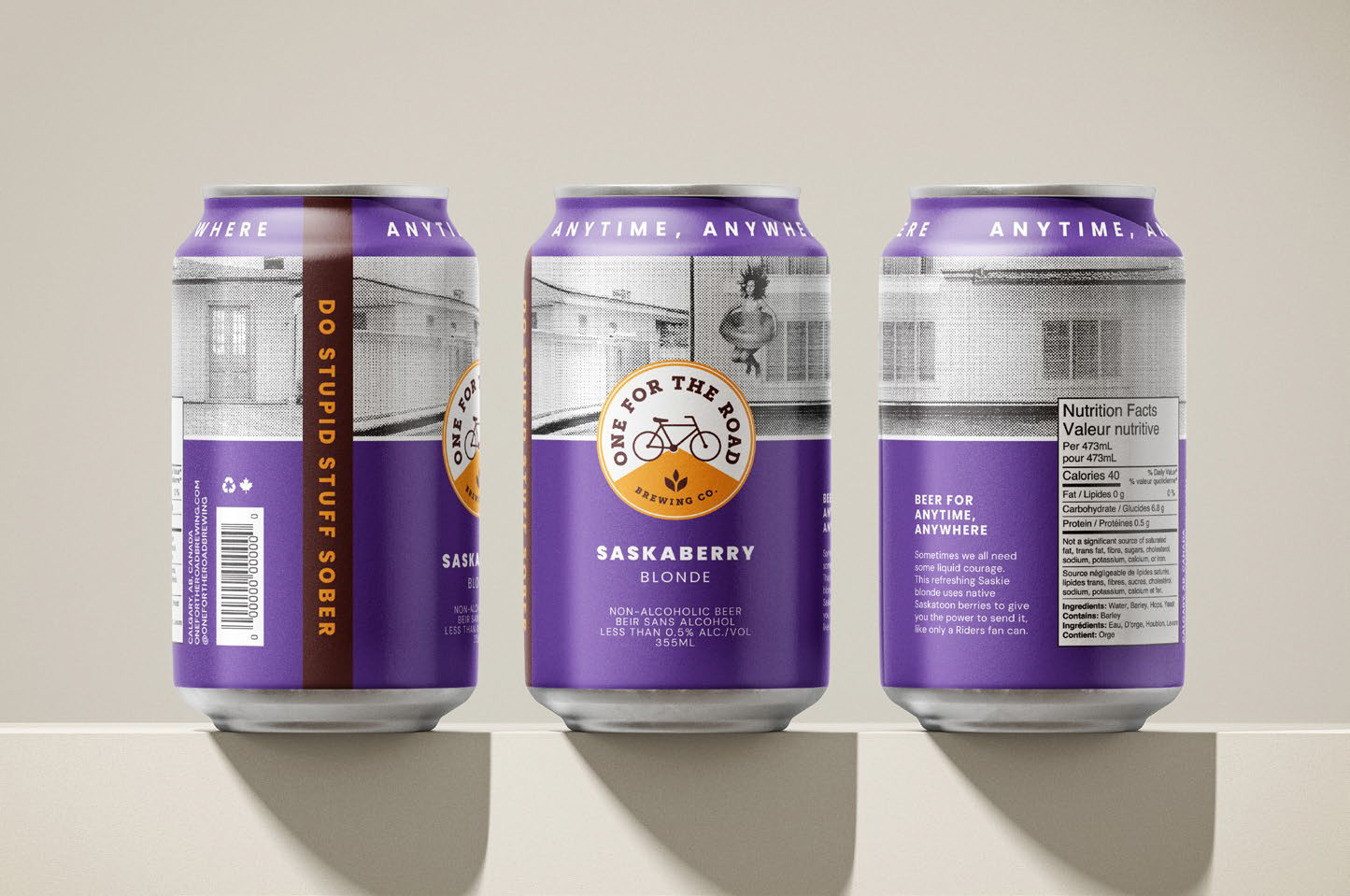 One For The Road Saskaberry Blonde Beer - Refreshing Craft Brew