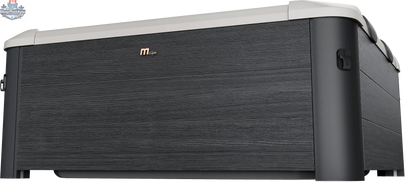 Zoppinh MSPA Oslo hot tub spa with six seats in a sturdy frame, featuring built-in jets and modern design for relaxing outdoor use.