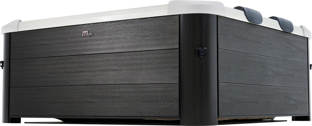 Zoppinh MSPA Oslo 6-person hot tub spa with frame, featuring seating and water jets for relaxation and outdoor use.