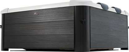 Zoppinh MSPA Oslo 6-person hot tub spa with frame, featuring seating and water jets for relaxation and outdoor use.