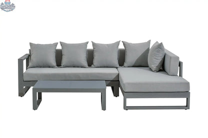 Enclover Oasis sectional sofa with modern design, featuring plush cushions and stylish fabric for contemporary living room comfort.